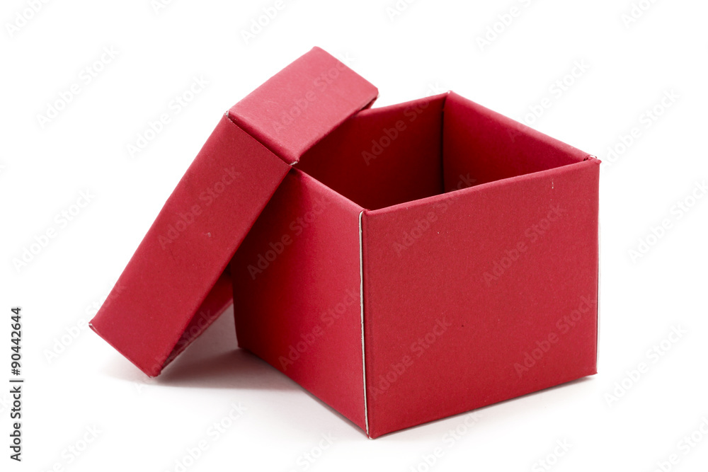Fototapeta premium Red Gift Box with open cap