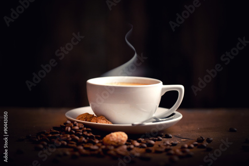 heißer, frischer Kaffee photo