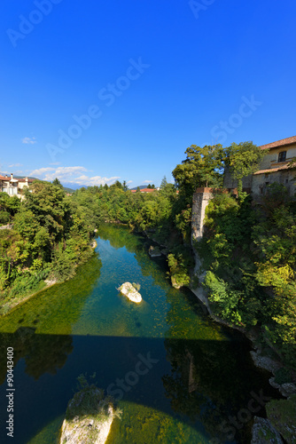 Natisone River, in the medieval town of Cividale del Friuli, Udine, Friuli Venezia Giulia, Italy © Alberto Masnovo
