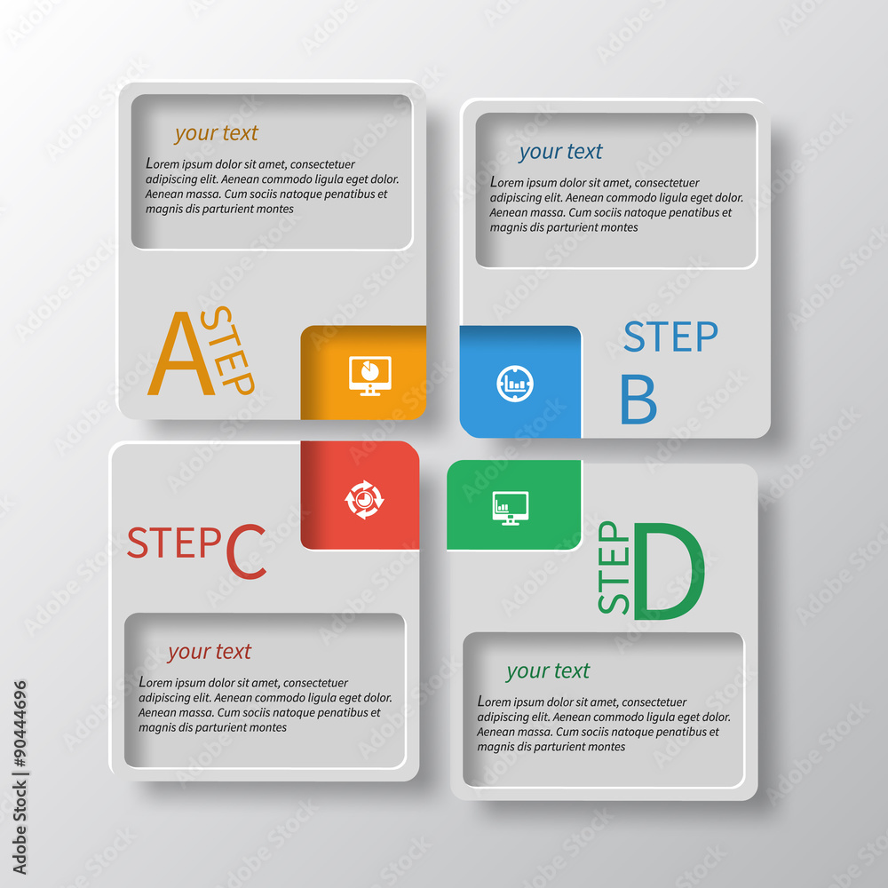 Round business infographics Round business infographics