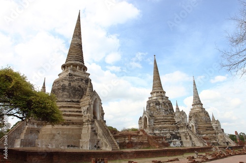 Wat Phra Si Sanphet. Ayutthaya historical park  Thailand