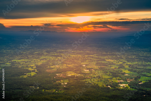 Sunset in the mountain