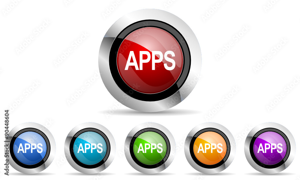 apps vector icons set