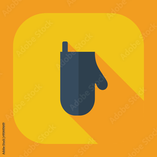 Flat modern design with shadow icons potholder