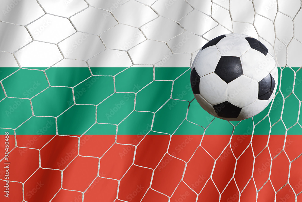 Fototapeta premium BULGARIA symbol soccer ball