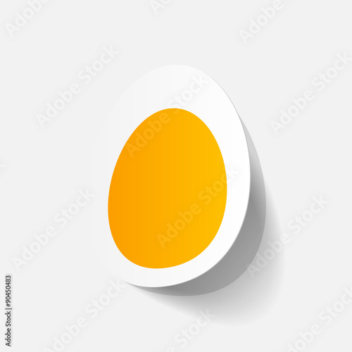 paper sticker: egg
