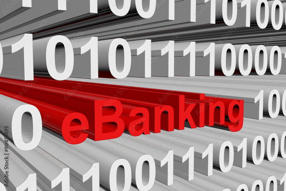 eBanking is presented in the form of binary code eBanking is presented in the form of binary code