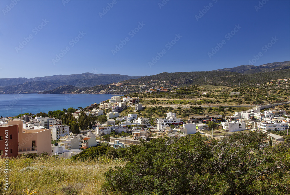 Aerial view of Agios Nikolaos