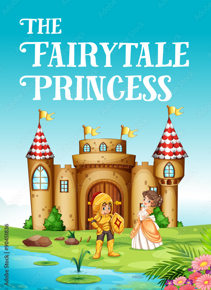 Fairy tale princess and knight - obrazy, fototapety, plakaty 