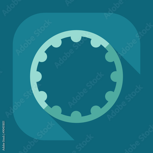 Flat modern design with shadow icon hoop