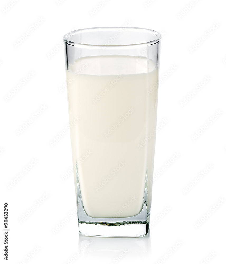 Glass of milk isolated on white background. Glass of milk isolated on white background.