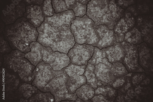 Surface of a grungy dry cracking parched earth for textural back