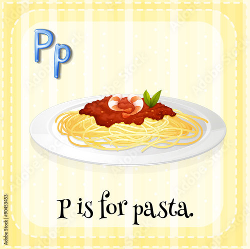 Alphabet P is for pasta