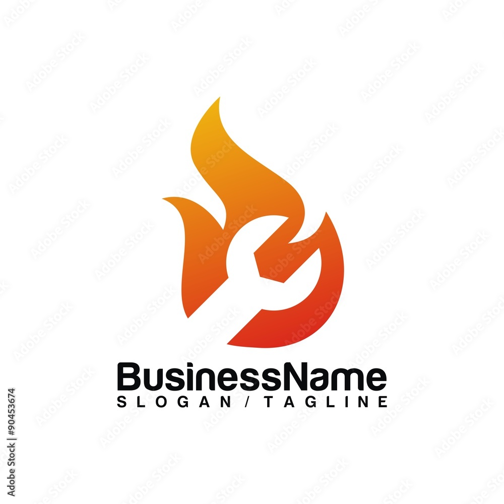 Fire vector logo icon Fire vector logo icon
