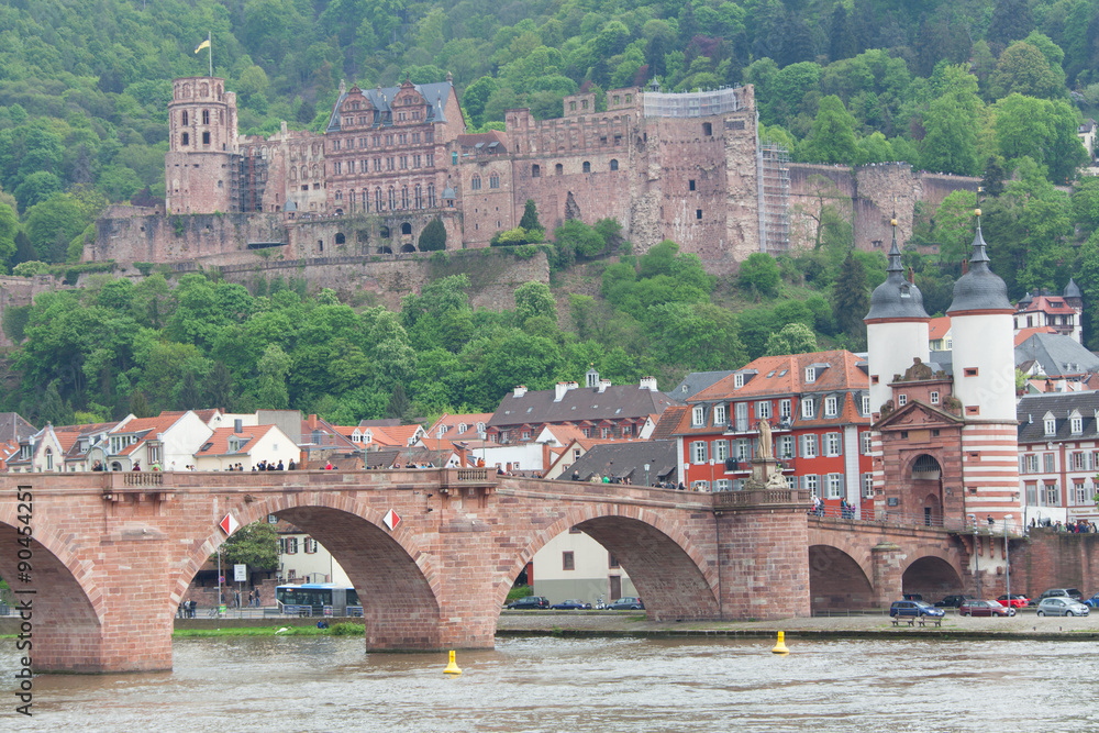Naklejka premium Heidelberg - Karl-Theodor-Brücke