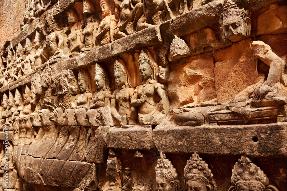Fototapeta premium Terrace of the Leper King, Angkor Wat, Cambodia