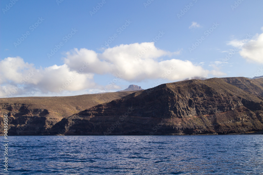 La Gomera, Canary islands, steep west coast