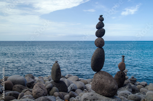 Tablou pe pânză cairns on a beach