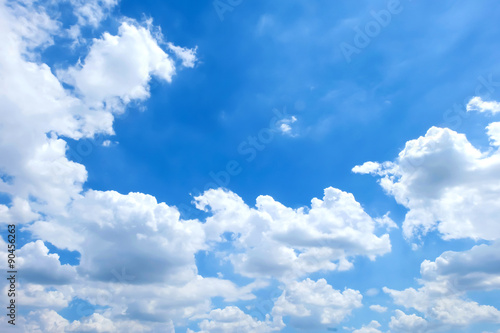 Blue sky with clouds