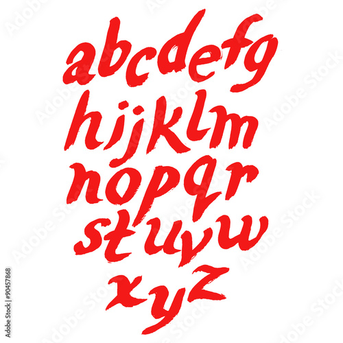 Hand drawn marker artistic font