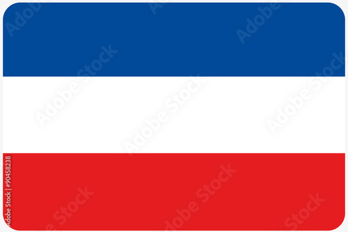 Flag Illustration with rounded corners of the country of Yugosla Free Download Flag Illustration with rounded corners of the country of Yugosla - GFXLoad
