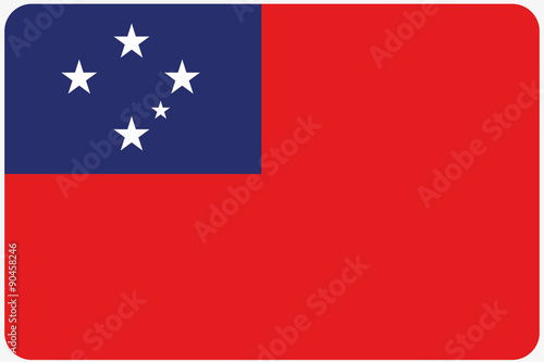 Free Download Flag Illustration with rounded corners of the country of Western - GFXLoad