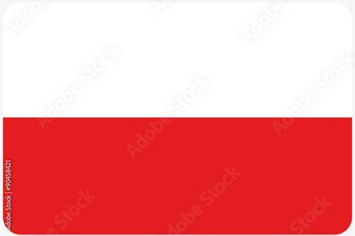 Flag Illustration with rounded corners of the country of Poland Free Download Flag Illustration with rounded corners of the country of Poland - GFXLoad