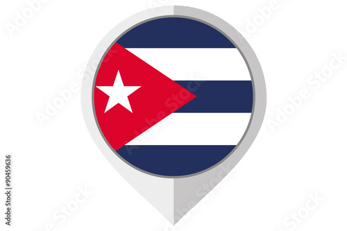 Flag Illustration inside a pointed of the country of Cuba Free Download Flag Illustration inside a pointed of the country of Cuba - GFXLoad