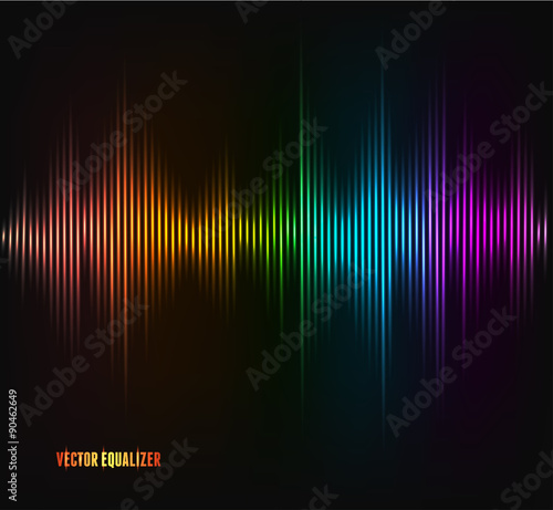  equalizer, colorful musical bar.