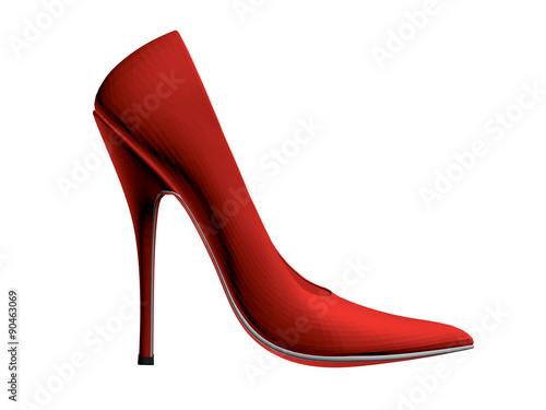 High-heeled shoes