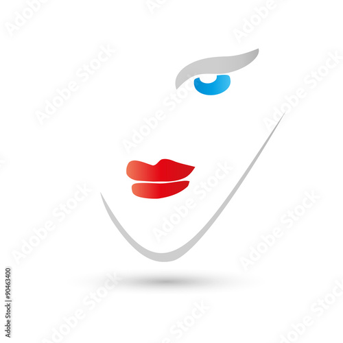 Frauen Gesicht Logo, Kopf, Mensch