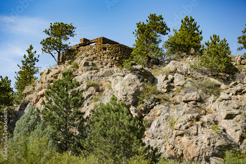 Albert Birch Bungalow Ruins Overlooking Estes Park  Colorado