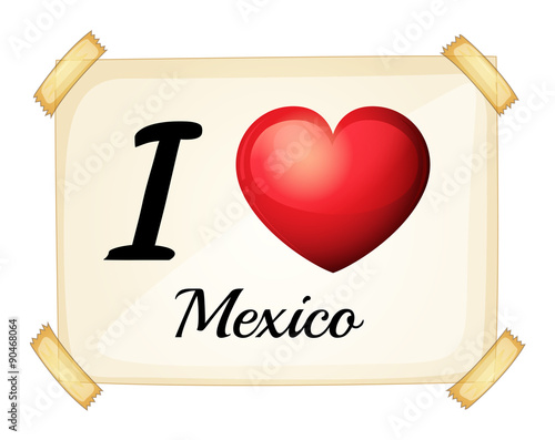 I love Mexico poster