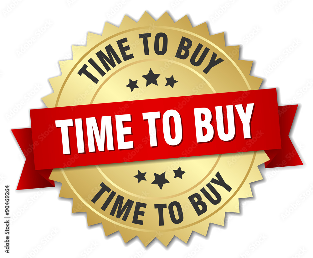 time to buy 3d gold badge with red ribbon time to buy 3d gold badge with red ribbon