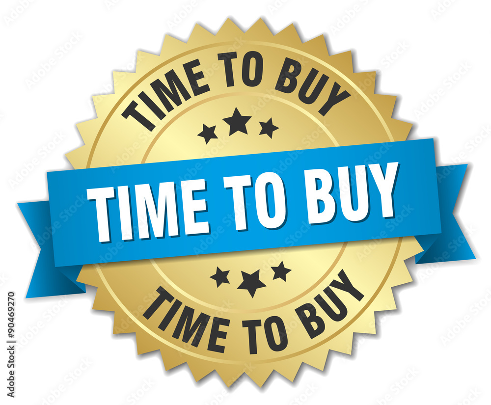 time to buy 3d gold badge with blue ribbon time to buy 3d gold badge with blue ribbon