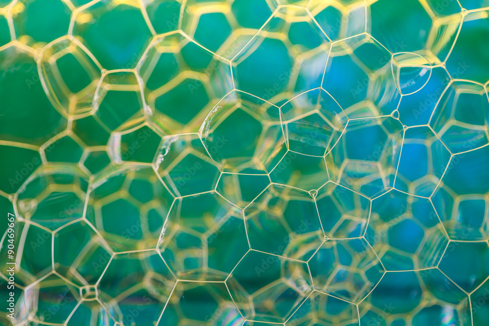 Soap suds extreme closeup creating multi layered pattern Soap suds extreme closeup creating multi layered pattern
