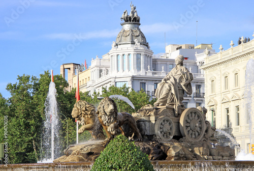 Cibeles fountain at Madrid, Spain