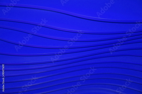 curved lines on a blue