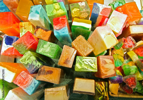 colored soap