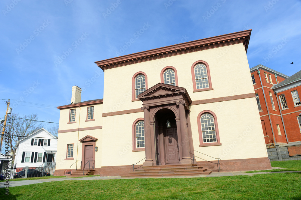 Newport Touro Synagogue is the oldest surviving Jewish synagogue in North American which was built in 1763, Newport, Rhode Island, USA.