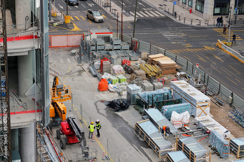 chantier de construction urbaine