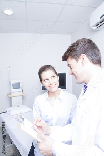 Doctor with a patient