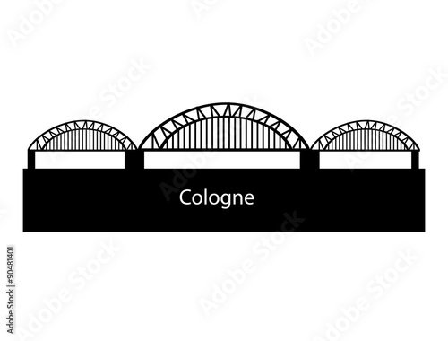 Obraz na płótnie skyline cologne w salonie