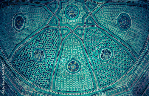 Tiled background with oriental ornaments