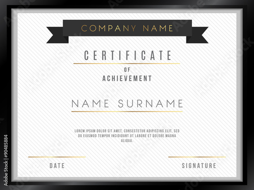 Vector Certificate Template with Luxury Design 