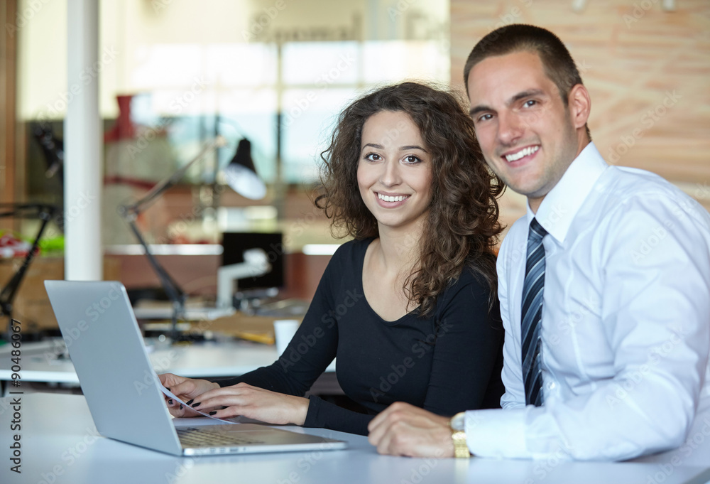 Fototapeta premium business partners discussing