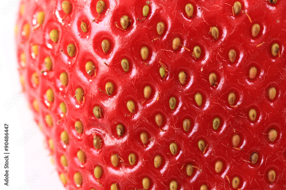 detail of fresh red strawberry detail of fresh red strawberry