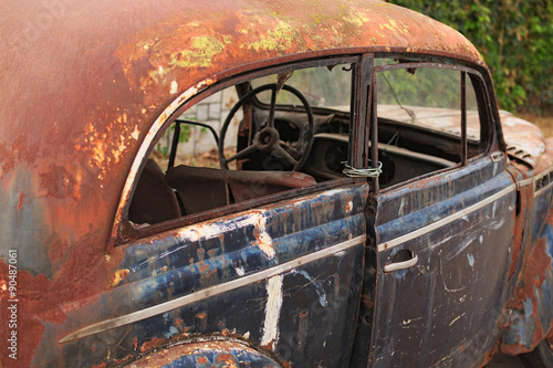 Rusty car.