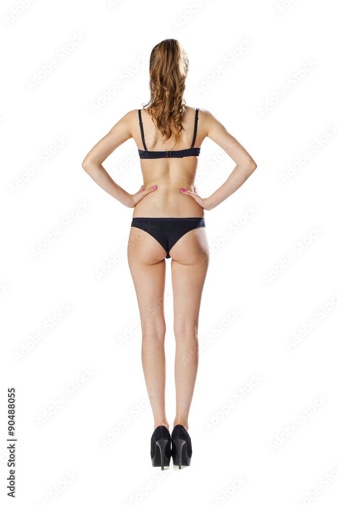 Beautiful full body brunette beauty woman in sexy underwear Beautiful full body brunette beauty woman in sexy underwear