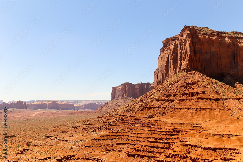 Red rocks and blue sky